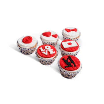 Love Treat Cupcakes (Set Of 6)
